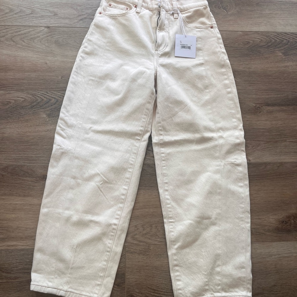 NWT Pistola Eli High Rise Arched Leg in Ecru - Picture 7 of 10
